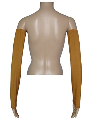Women's Muslim Modal Arm Stretch Sleeves Cover - color: Camel Color