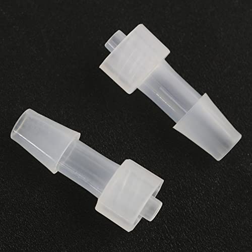 MEETOOT 10pcs Male Luer Lock 1/4" PP Hose Barb Adapter for Laboratory Biochemical/Analytical Instruments, Food Machinery and Aquarium Equipment - size: 1/4Inch