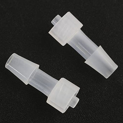MEETOOT 10pcs Male Luer Lock 1/4" PP Hose Barb Adapter for Laboratory Biochemical/Analytical Instruments, Food Machinery and Aquarium Equipment - size: 1/4Inch