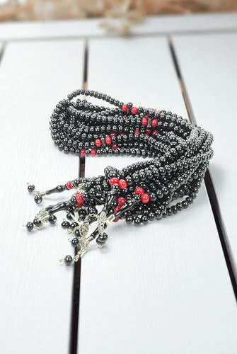 ihvan online, Tasbih Prayer Beads 99, Pack of 10, Muslim Prayer Bead, Islamic Rosary Bead, Dhikr, Tasbeeh Bulk, Misbaha, Masbaha, Tespih, Islamic Gift for Ramadan & Mawlid & Hajj Umrah - color: Black