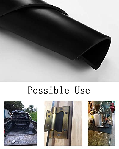 NABOWAN Solid Rubber Sheets,Strips,Rolls 1/16" (.062") Thick x 12" Wide x 12" Long Neoprene Rubber, Perfect for DIY Gasket Material, Sealing, Liner, Shield, Padding, Mat - size: 12" Wide x 12" Long, style: 1/16" (.062") Thick
