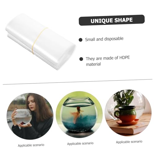 Alipis 50pcs Plastic Fish Transport Bags Food-grade Packing for Safe Shipping of Tropical Fish for Pet Stores and Aquariums