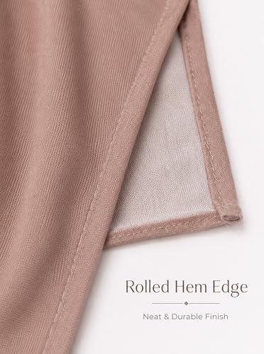 Premium Stretch Cotton Gradient Scarf for Women, Soft Jersey Wrap Shawl, Lightweight Ombre Hijab for Everyday Wear - color: Mctlo2537-khaki