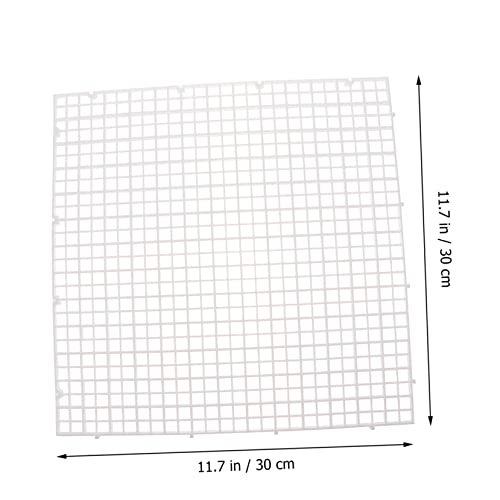 Toyvian 1set Aquarium Grid Divider for Fish Tanks Isolation Board Cups for Breeding and Separation Clips and Zip Ties