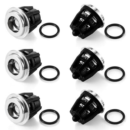 6 Pcs Pressure Washer Pump Check Valve Kit 1 K01 Replacement Valve Washer Bulk Rubber Inter Compatible with General Pump T1011 Ts1011 Ts1511 Ts2021 Ts2011 Ts1021 20 mm Series Pumps Tool