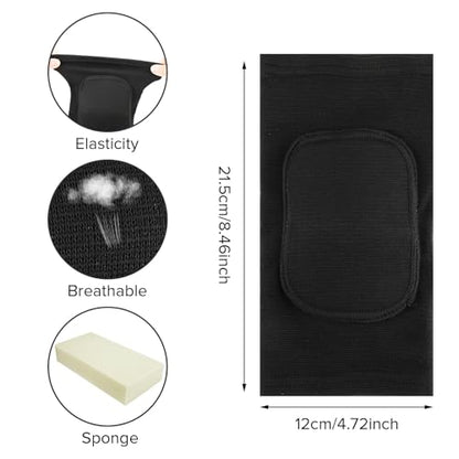 COMNICO 4 Pairs Elbow Brace Volleyball Elbow Protector Pads Breathable Sponge Arm Support Compression Sleeve Strap for Teenagers Women Men Workouts Fitness Basketball Baseball Tennis Football Golfers