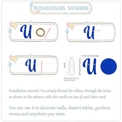 Umrah Mubarak Banner - Umrah Mubarak Decorations - Ramadan Decorations Blue - size: Blue Umrah Mubarak
