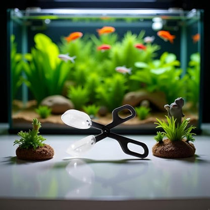 of Reptile Feeding Clamp Reptile Poop Scoop Cage Fish Tank Cleaning Tools Reptile Feeding Tool for Gecko Lizard Bearded Dragon,for Snakes Lizard Tarantulas Reptile Supplies Reptiles and Amphibians