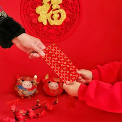 Chinese New Year Red Packets 2026,36 Pcs Money Envelopes with 6 Classic Embossed Bronzing Foil Designs for Cash Gifts & Decorations (Classic) - style: Classic