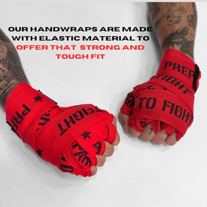 Geezers Prepare to Fight Hand Wraps - color: Grey, size: 5m