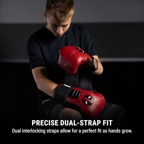 Hayabusa Marvel Hero Elite Boxing Gloves for Men and Women - color: Deadpool, size: 10oz