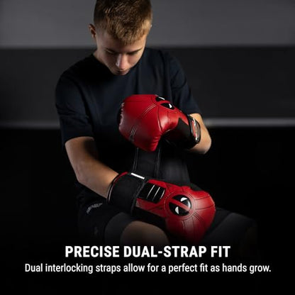 Hayabusa Marvel Hero Elite Boxing Gloves for Men and Women - color: Deadpool, size: 10oz