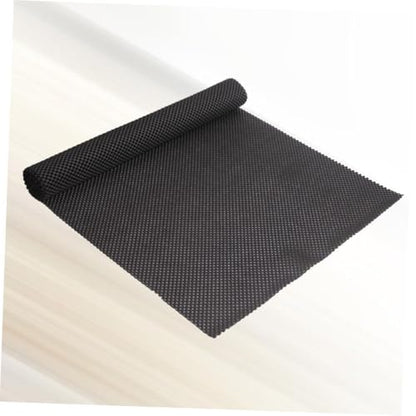 HOMSFOU Multipurpose Non-Slip Mat for Home Office Caravan Rv Boat Workshop Black PVC Grip Mat