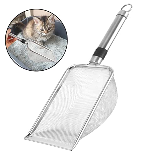 POPETPOP 3pcs Stainless Steel Reptile Sand Scoop Mesh Substrate Cleaner for Terrariums Efficient Sifting Tool for Reptile Litter for Removal and Maintenance