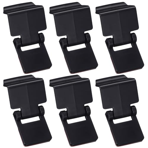 6PCS Aquarium Lid Clips, Adhesive Reptile Terrarium Screen Cover Clips Tank Lid Locks, Secure Buckle Latch for Bearded Dragons, Snakes, Geckos