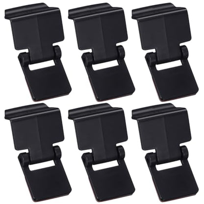 6Pcs Plastic Reptile Tank Lid Locks - Secure Adhesive Escape Prevention Clips for 10 40-120 Gallon Terrarium, Snake, Turtle, Gecko, Lizard Enclosure, Fish Tank Aquarium Lid Latches, Mesh Scree