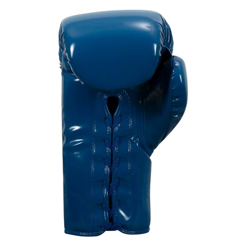 TITLE Boxing Inferno Intensity Lace Training Gloves - MMA, Kickboxing, Punching Bag, Sparring - 14, 16, 18oz - color: Blue/White, size: 14 oz