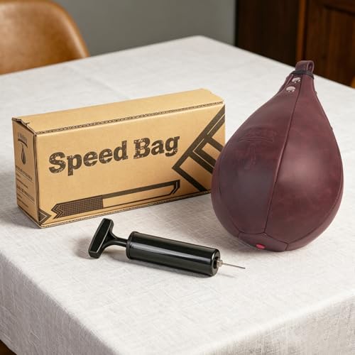 Speed Bag, Speed Punching Bag, Boxing Ball, Punching Dodge Striking Bag for Boxing Training Home Gym Sports Fitness - color: Brown