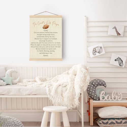 Boat Wades Coach's Wife Prayer Wall Art Poster Hanger Frame 12x16In - color: Coach's Wife Prayer