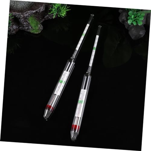 COLLBATH 2pcs Fish Tank Meter Aquarium Hydrometer Glass Floating Areometer for Big Fish Tank Water Testing