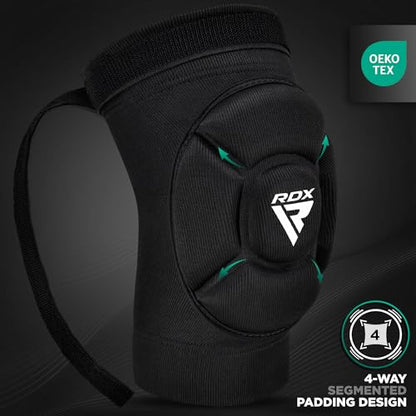 RDX Elbow Pads, Muay Thai MMA Kickboxing Sparring Elbow Guard, Martial Arts Striking Protection,Wrestling Basketball Adjustable MTB Volleyball Compression Padded Sleeve, Men Women - color: Black White, size: Small