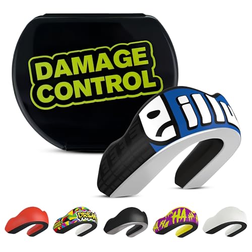 DAMAGE CONTROL Extreme Impact Mouth Guard – Sports Mouthguard for Boxing, MMA, BJJ, Hockey, Rugby, Lacrosse, & More – Mouthpiece for Teeth & Jaw Protection (Adult, Ill Will EI) - color: Ill Will Ei, size: Adult