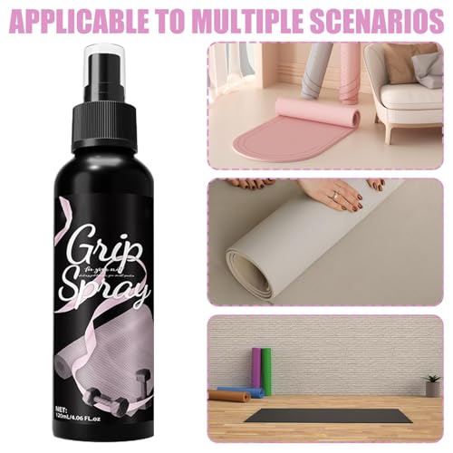 Yoga Mat Spray | Cleaning Long-Lasting Anti-Slip Liquid, Gym Equipment Cleaner Spray for Yoga Mats Shoes Sports Gloves Gear Helmets, Suitable for Women Fitness Football Boxing Accessories