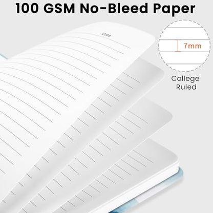 CICPAP Lined Spiral Journal Notebook, A5 College Ruled Notebook for Journaling, Note-Taking, and Daily Planning, Durable Hardcover with an Elegant Design, Mountain - color: H.Mountain