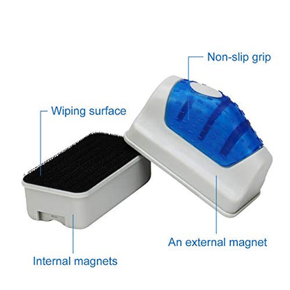 Jasonwell Magnetic Aquarium Fish Tank Glass Algae Glass Cleaner Scrubber Floating Clean Brush(S) - size: S