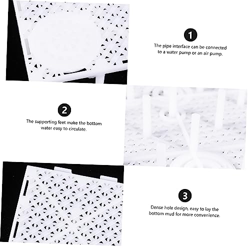 Happyyami 10pcs Aquarium Isolation Plates Sand Divider Board for Fish Tank for Enhanced Water Permeability Smooth Cutting Easy to Use