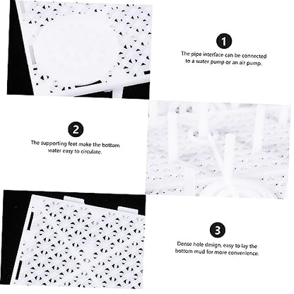 Happyyami 10pcs Aquarium Isolation Plates Sand Divider Board for Fish Tank for Enhanced Water Permeability Smooth Cutting Easy to Use