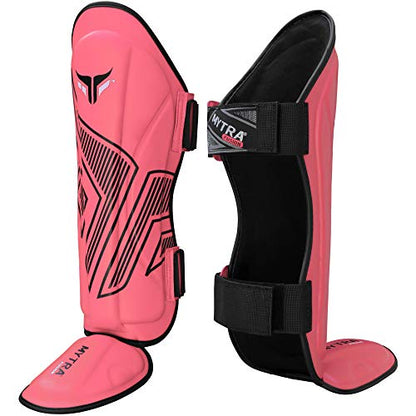 Mytra Fusion Adult Shin Pad, Shin Protector, Shin Guard for Boxing, MMA, Muay Thai, & Martial Arts Training