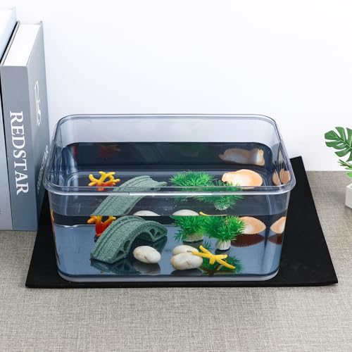 VOSAREA Fish Tank Leveling Mat Aquarium Pad Foam Bottom Cushion for 15.74 X 11.81 X 0.23 in Tank Shock Absorbing Water Absorption Heat Insulation Floor Protection 1 Pack