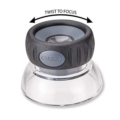 Carson LumiLoupe Plus 10.5x Power Focusable Stand Loupe Magnifier (LO-10) - style: 1.0" Diameter (10.5x)