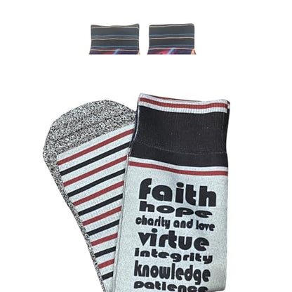 Men's – Christian Crew Socks for Men with Scripture | Moisture-Wicking | Easter Gift Idea - color: Just Tryna Be Like Jesus