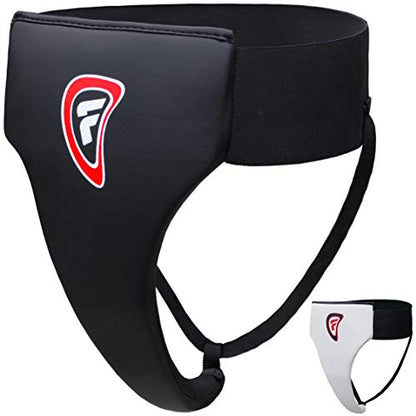 Farabi Female Groin Guard Boxing MMA Muay Thai Kickboxing Martial Arts Defense Fight Basketball Volleyball Football Hockey ice Hockey Cricket Athletics Combat L Guard Groin Protector. - color: Black