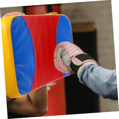Curved Taekwondo Kick Pad Size S with Handle and Straps for Fans | PU Leather, Epe Core, Lightweight, Portable, Grasp Shield, Side Kick Target, Martial Art Training Use