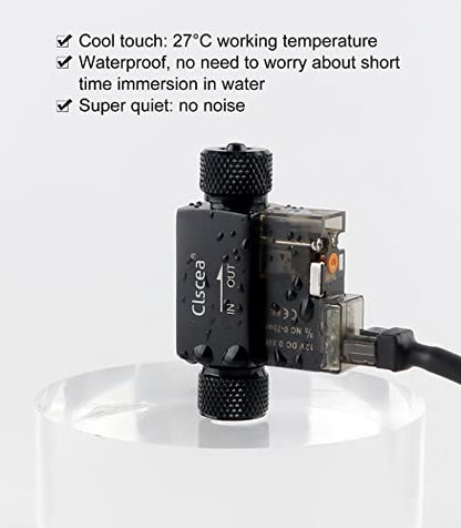 Inline CO2 Solenoid Valve Mini Low Temperature for Aquarium CO2 System - color: Dual head Solenoid Valve without Bubble Counter