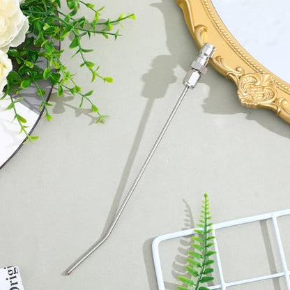 Garneck High Pressure Spray Needle Washer Flush Wand Stainless Steel Spray Needle For Washer Cleaning Machine Home Use 8. 85 Inch Silver