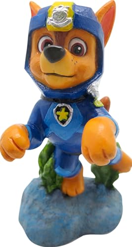 Penn-Plax Officially Licensed Paw Patrol Aquarium Ornament – Chase – Mini Size - size: Small