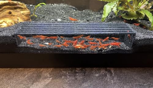 Aquarium Shrimp Hide, Breeding Shrimp Hide Tunnel & Cave Black (Black, Medium)
