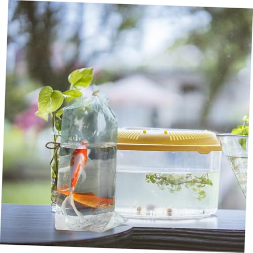 Ciieeo 50pcs Transparent Fish Transport Bags Leak-resistant Oxygen Bags for Safe Shipping of Fish and Clear Plastic