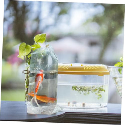 Ciieeo 50pcs Transparent Fish Transport Bags Leak-resistant Oxygen Bags for Safe Shipping of Fish and Clear Plastic