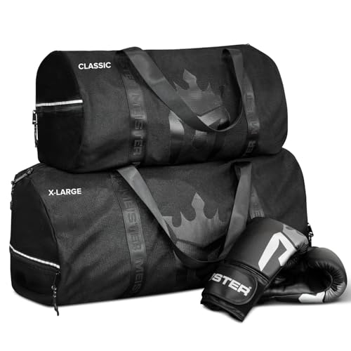Meister Breathable Chain Mesh Duffel Gym Bag - color: V2.0 Black, size: X-Large 28"x15"x15"