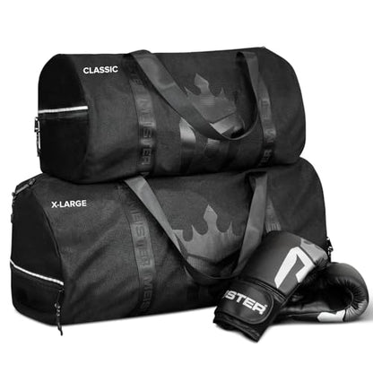 Meister Breathable Chain Mesh Duffel Gym Bag - color: V2.0 Black, size: Classic 22"x13"x13"