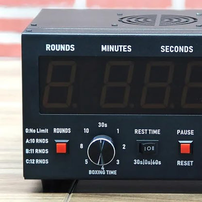 Professional Gym Interval Timer, Boxing Interval Clock with Large Clear LED Display and Buzzer, Volume Adjustable, Rest Time and Training Time Adjustable Flexibly, for Gym, Boxing Gym - color: Blue