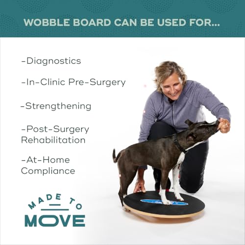 FitPAWS Wobble Board - Dog Balance Training Equipment for Core Strength & Stability Canine Fitness & Rehabilitation Tool 36" - size: 36"
