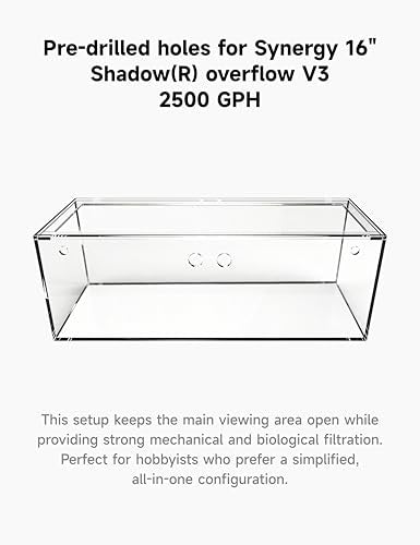 150-3GO 150 Gallon Starfire Aquarium w/Center Overflow 60x24x24 - size: 60x24x24