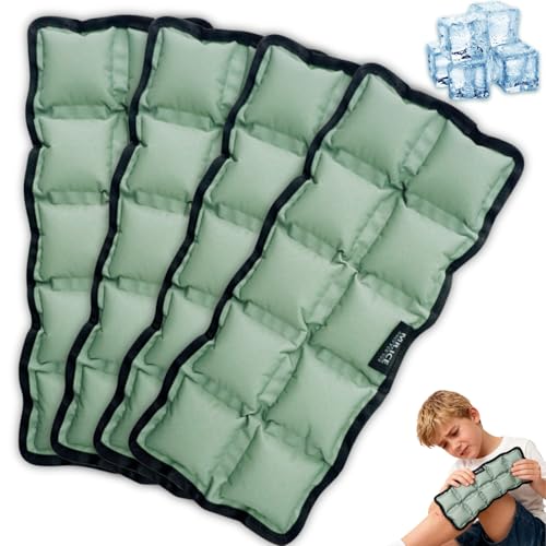 Reusable Flexible Ice Pack 10"x4"x0.7" for Pain Relief – Cold & Hot Compress for Injuries, Swelling, Muscle Soreness, Surgery – Microwave & Freezer Safe for Back, Shoulder, Knee, Neck
