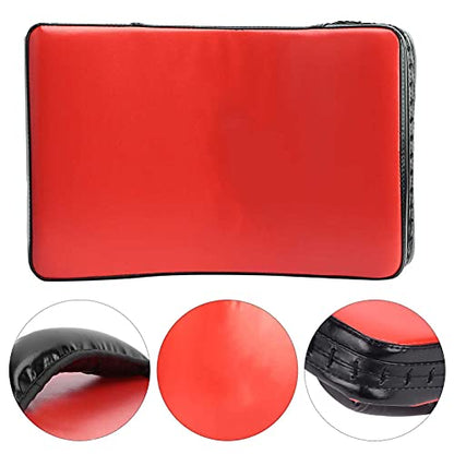 Taekwondo Curved Foot Target, Ergonomically Designed Muay Thai Pad for Training, Curved Kickboxing Strike Shield for Martial Arts, Taekwondo, Karate - color: Red